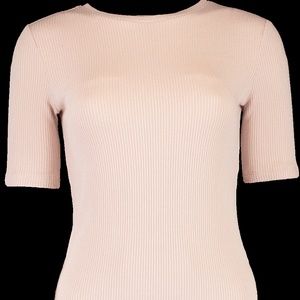 Adam Lippes Rib Jersey Top in Blush